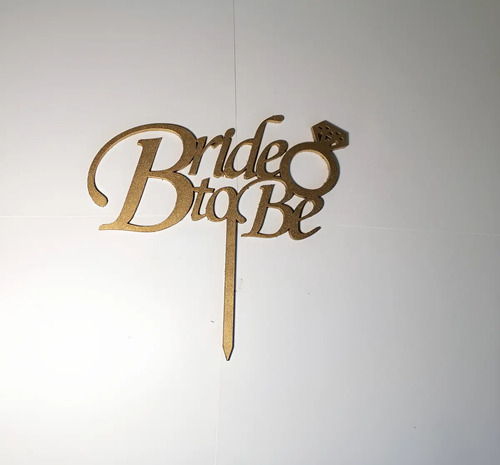 Letrero Para Pastel Topper Cake Bride To Be Mod2 | MercadoLibre