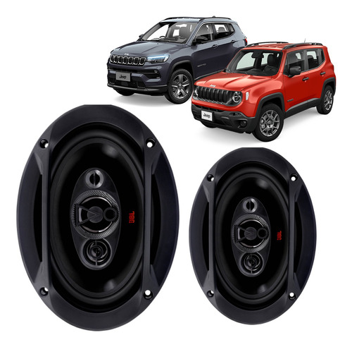 4 Alto Falantes Jbl 6x9 69qdfx100 Jeep Renegade Compass