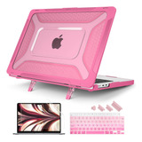 Funda Para Macbook Air 13.6 M2 + Accesorios Rosa