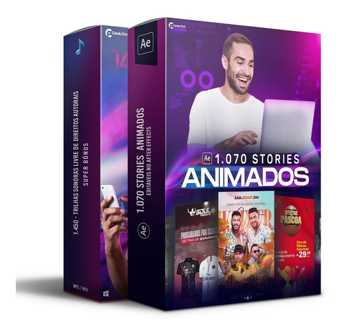 Pack Stories Animados Brasileiros Editável No After Effects