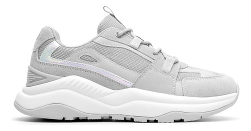 Tenis Flexi Para Mujer Estilo 124903 Gris