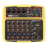 Mixer Consola Novik Nvk-i08bt Yellow 8 Ch Bluetooth Usb