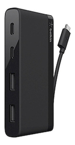 Cable Concentrador Usb-c Travel 4 Port En Negro