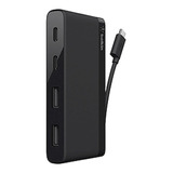 Cable Concentrador Usb-c Travel 4 Port En Negro