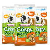 Pack X3 Alimento Versele Laga Crispy Muesli Cuy 400 Gr