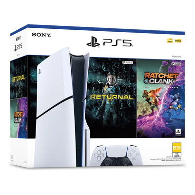 Playstation 5 Slim Standard 1tb Bundle Con 2 Juegos Físicos - Excelente (Reacondicionado) | Envío gratis