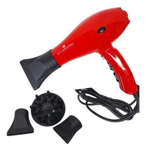 Secador De Pelo Profesional Rojo Stylemakers Fidelite 2200w