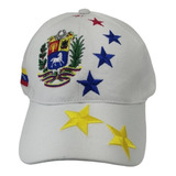  Venezuela Gorra Sombrero 7 Estrellas Color Blanco