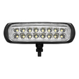 Farol Milha Strobo Automotivo Guincho Branco 16 Leds 12/24v