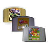 Zelda Ocarina Of Time + Majoras Mask N64 + Mario 64 R-pr0