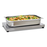 Mesa Quente Inox 82cm Pista Elétrica Food Express Mq-85 Titã 110v