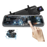 Cámara De Retrovisor10 PuLG Doble Cámara Frente Reversa Dvr