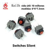 Switch Kailh Silent 7.3mm Repuesto Mouse 4 Unidades