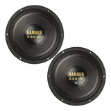 02 Alto Falantes Woofer Eros Hammer 3.0k 3000w Rms Total