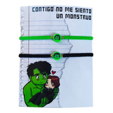 Pulseras Hulk Bruce Banner Vengadores Avengers Moda Pareja