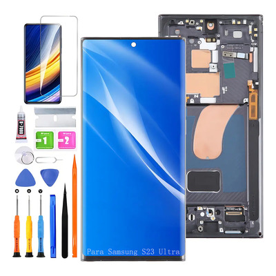 Pantalla Para Samsung S23 Ultra S918e S918b Con Marco Incell | Envío gratis