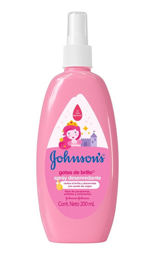Spray Desenredante Infantil Johnson's Gotas De Brillo 200ml