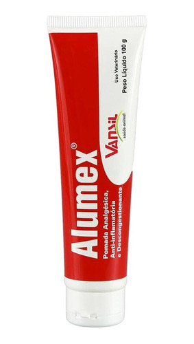 Alumex Pomada AnaLGésica Anti-inflamatório P/ Animais 100g 