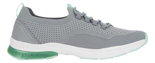 Tenis Casual Choclo Flexi Con Elastico 5112 Gris Para Mujer