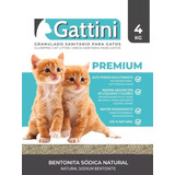 Piedras Aglomerantes Gattini Premium 4kg Gato Gatito Kitten