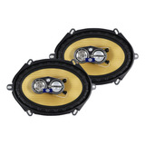 Bocinas 5x7puLG Soundstream 3 Vias Carbono Pro Kevlar 280w Color Dorado