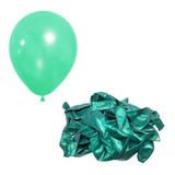 Pack 24 Globos Verde Esmeralda Decorativo Látex Metálico R10