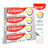 Colgate Total Clean Mint Toothpaste, 10 Beneficios, Sin Comp