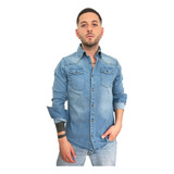 Customs Ba Camisa Hombre Entallada Estampada Camisas De Jean