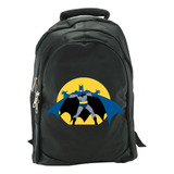 Morral Batman Clasico Maleta Bolso De Espalda Diseño De La Tela Negro