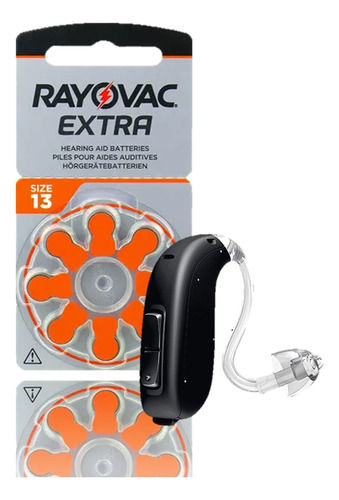 40 Pilas Audifono 13 Rayovac Extra Naranja Audiologia