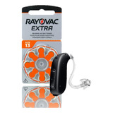 40 Pilas Audifono 13 Rayovac Extra Naranja Audiologia