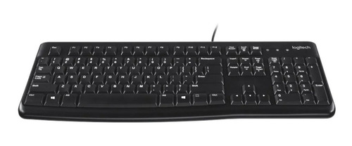 Teclado Com Fio Usb Logitech K120 Português Br - Preto