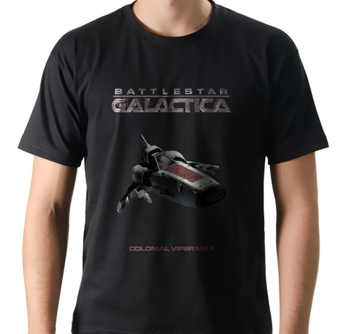 Camiseta Geek Série Battlestar Galactica Colonial Viper