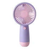 Mini Ventilador Ventiladores De Mano, Pequeño Morado