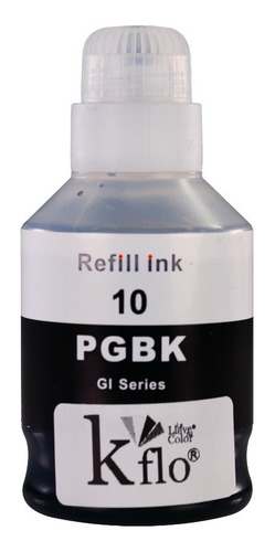 Kflo Tinta Gi10 Compatible Negro Pg 170ml Para Uso En Canon 