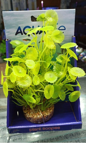 Planta Artificial Hidrolife  Hydro Verde 19 Cm Acuario Deco