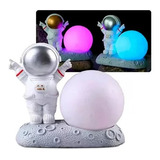 Lámpara Astronauta Espanta Cuco Con Luz Led Decorativa Rgb