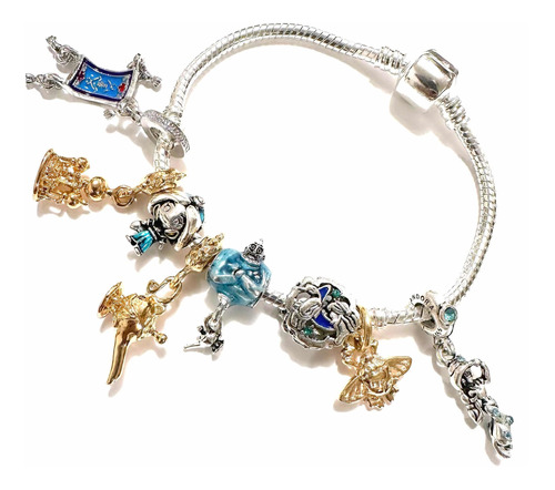 Pulsera Compatible Pandor Jazmín Princesa Aladin Swarovsky E