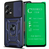 Funda Estuche Antichoque + Vidrio Cerám Para Xiaomi Poco X5 