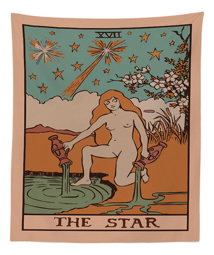 Tapiz De Tarot La Estrella, El Sol, La Europa Medieval, Pare