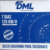 Disco De Tacografo Semanal Dml 125km/h 10 Semanas X 10 Cajas