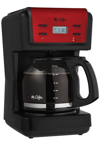 Cafetera Programable Mr Coffee 12 Tazas Roja