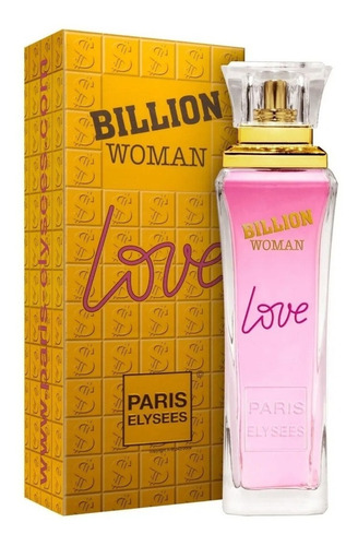 Perfume Billion Woman Love 100 Ml Paris Elysees - Original