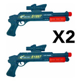 2 Escopetas Pistolas Hidrogel Manual Juguete Gun 5000 Balas