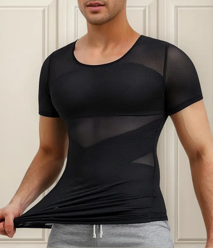 Fajas Camiseta De Compresión Para Hombre Control De Barriga