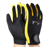 12 Guantes De Surf Con Conector S Uk, Color Amarillo, 1 Par