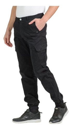 Pantalon Jogger Cargo Hombre Royal Enfield Negro