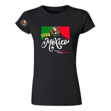 Jersey Playera Mexicana Fútbol América Mujer Viva México