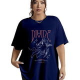 Camiseta Oversized Estilosa Divine Eternal State Of Bring