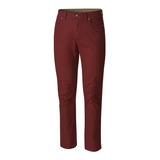 Pantalon Columbia Casey Ridge 5 Pocket Hombre - Bordo